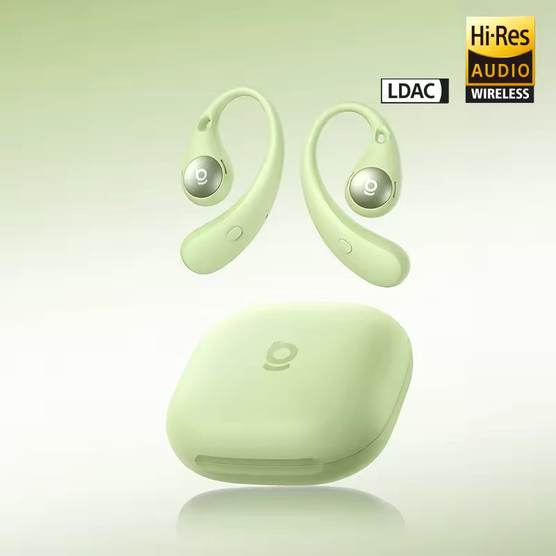 Baseus Eli Sport 2 – Auscultadores Sem Fios de Orelha Aberta Bluetooth 6.0, OWS, Áudio de Alta Resolução com LDAC e Ganchos Desportivos