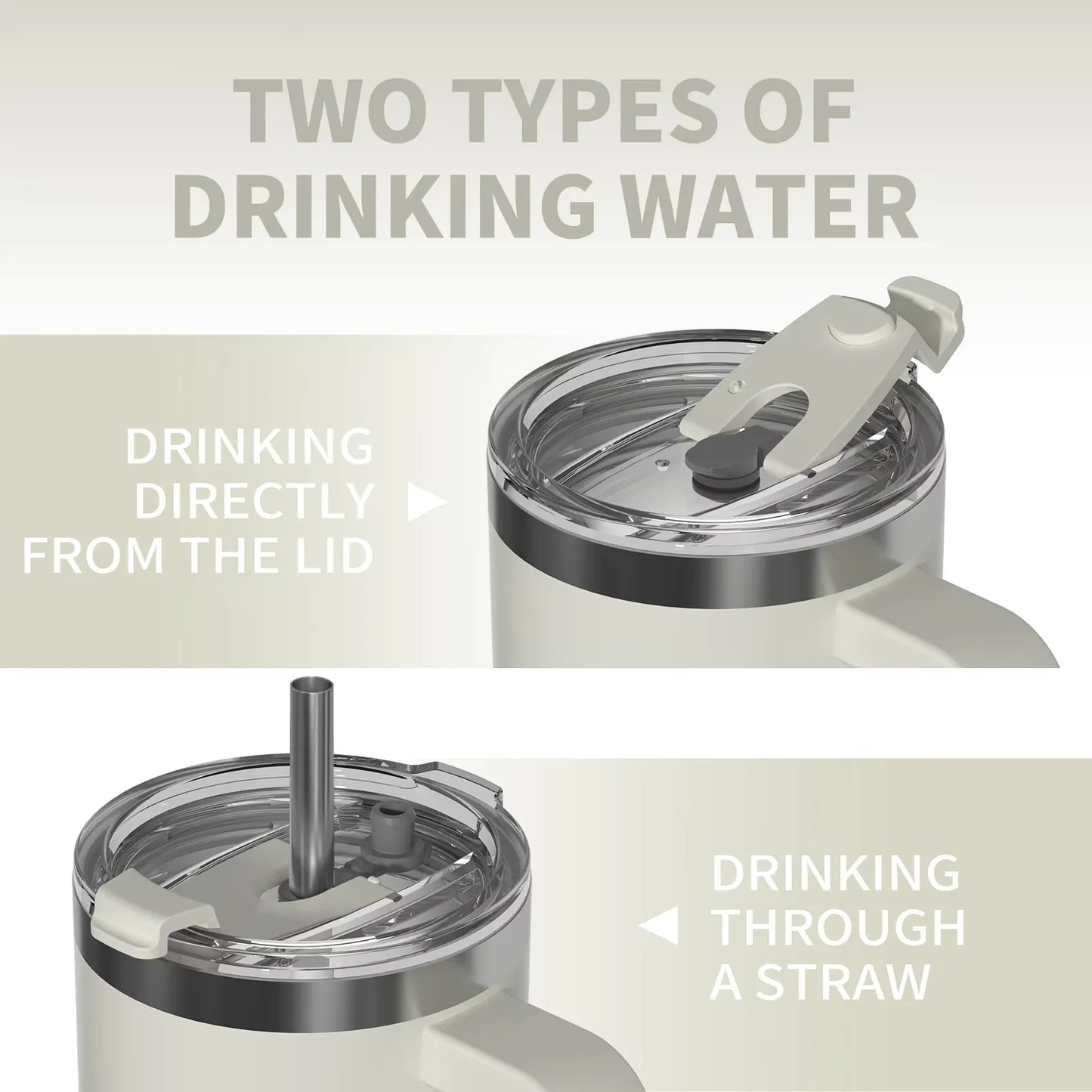 Copo Térmico WATERSY 591 ml com Alça – Isolamento a Vácuo em Aço Inoxidável, À Prova de Vazamentos para Café, Carro e Viagens