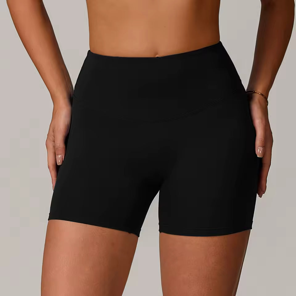 Shorts desportivos femininos de cintura alta, push up, ideais para ciclismo, corrida, fitness, ginásio e yoga