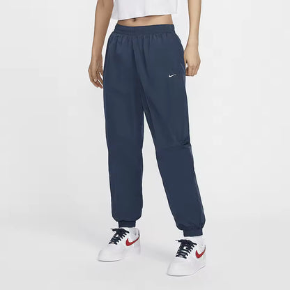 Calças femininas Nike oficiais autênticas 2024, respiráveis, de design simples e casual, em tecido FV7669-478