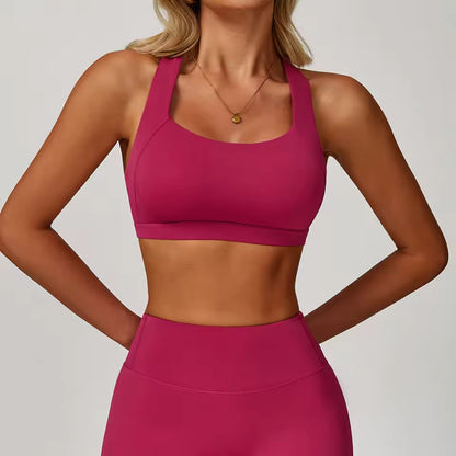 Top Feminino de Fitness Antissuor, Sutiã de Yoga Push Up, à Prova de Impacto, de Alta Sustentação, Ideal para Treino no Ginásio