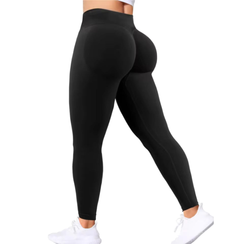 Leggings Femininas de Cintura Alta Sem Costuras — Modeladoras, Confortáveis e Estilosas para Yoga e Fitness