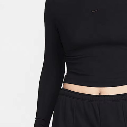 Top Curto Feminino de Manga Comprida Nike Oficial — Street Dance Series Corte Justo HF5323-010