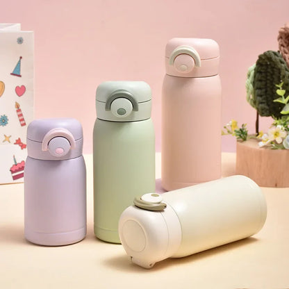 Mini Copo Térmico 220 ml/350 ml em Aço Inoxidável, Garrafa Isotérmica Portátil para Café, Chá e Bebidas Quentes