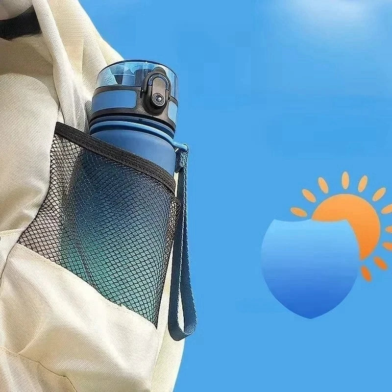 Garrafa Desportiva 1L em Degradê – Portátil para Praia, Viagem e Ginásio