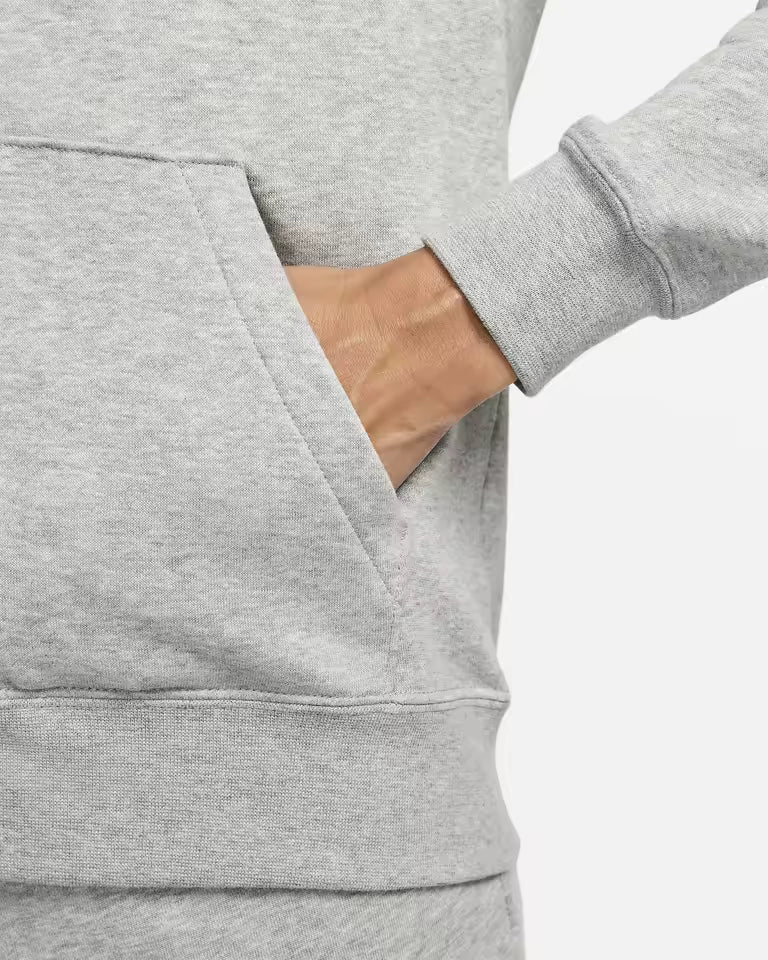 Casaco Leve Feminino com Capuz e Fecho Completo Nike Sportswear Club Fleece