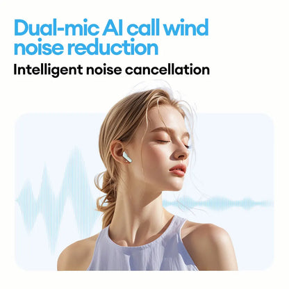 Novos Auriculares Sem Fios Lenovo LE209 Bluetooth com Redução de Ruído ANC, Som HiFi, Autonomia de 30H e Modo Gaming