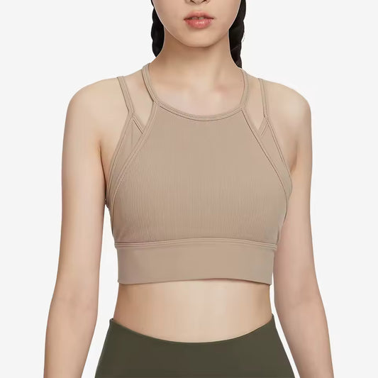 Sutiã Desportivo Feminino Nike Oficial Autêntico de Primavera/Verão com Alças Cruzadas Ajustáveis para Ioga FB2160-247