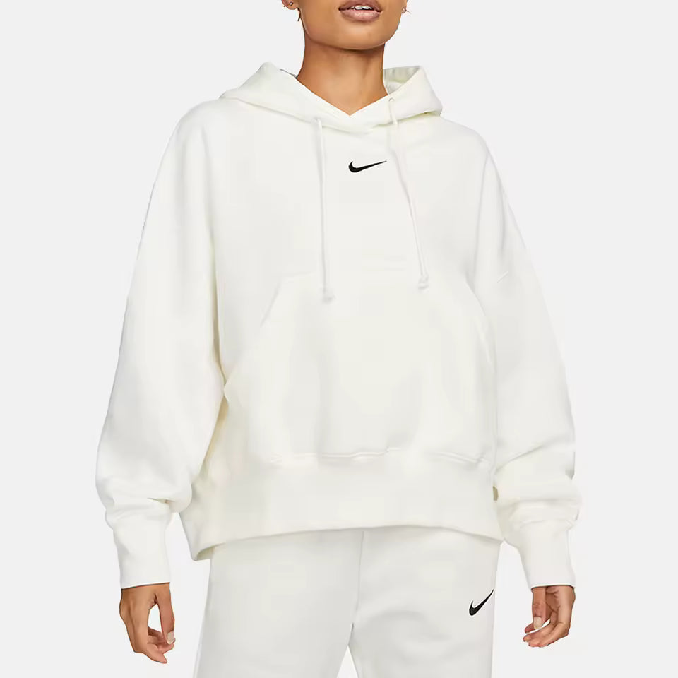 Moletom feminino oficial Nike autêntico 2024, de malha com forro polar quente DQ5859-133