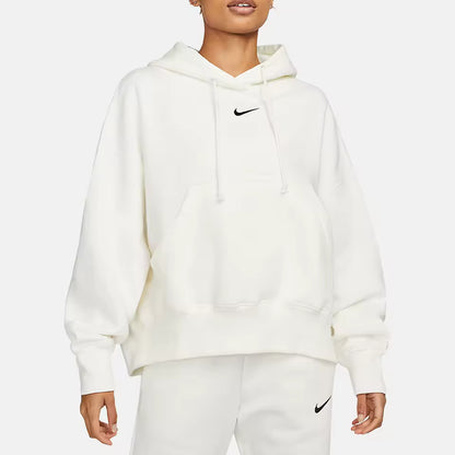 Moletom feminino oficial Nike autêntico 2024, de malha com forro polar quente DQ5859-133