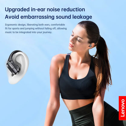 Auriculares Desportivos Sem Fios Lenovo XT80 Originais com Microfones, Ecrã LED de Energia e Som Estéreo HiFi Bluetooth 5.3 TWS