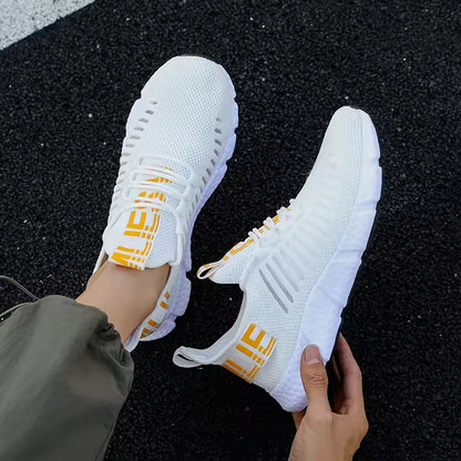 Ténis de corrida de verão em malha respirável — ténis leves, casuais e luxuosos para atividades ao ar livre e caminhadas