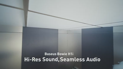 Baseus Bowie – Auscultadores Sem Fios Bluetooth 5.3, com Cancelamento de Ruído ANC de 38 dB, Áudio Hi-Res, Som Espacial 3D, Design Sobre a Orelha e Autonomia de 100 horas