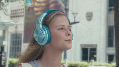 OneOdio A70 – Auscultadores Sem Fios com Microfone, Bluetooth 5.2, Design Sobre a Orelha, Mãos-Livres, Compatíveis com Telefone, PC, Computador e Escritório