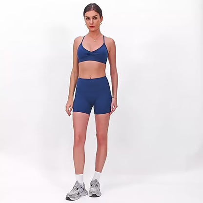 Top Desportivo Feminino — Sutiã de Ginásio Antissuor e Respirável, à Prova de Impacto, com Efeito Push Up, Ideal para Yoga, Treino e Fitness